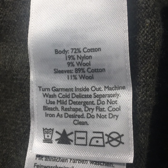 Eddie Bauer 1/4 Zip Sweater Sz XL Olive Green See Photos for Measurements - Picture 4 of 10